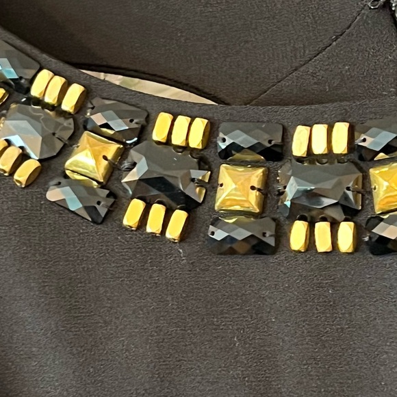 NWT DKNY Cut Out Studded Beaded Sheath Dress - Picture 5 of 6